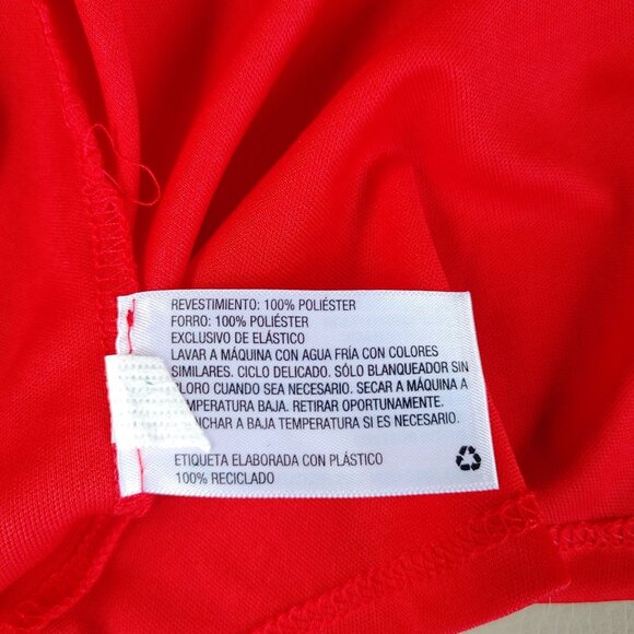 Wild Fable Red Mini Large Dress Ruffle Lace Adjustable Straps Solid Floral - Picture 9 of 9